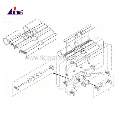 A002880 NMD50 Dispenser Glory Triton NMD ATM Parçaları için İç Rehber Assy