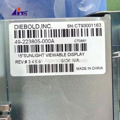 ATM makinesinin parçaları Diebold LCD 15 inç Güneş ışığı görüntülenebilir ekran 49223805000A